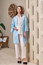 1113 MARİA LOHUSA 3'LÜ PİJ. TK. SATEN PUANTİYELİ MAVİ