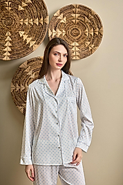 2109 ELENA ÖNDEN DÜĞMELİ PUANLI PİJ. TK. MAVİ