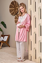 1113 MARİA LOHUSA 3'LÜ PİJ. TK. SATEN PUANTİYELİ PEMBE