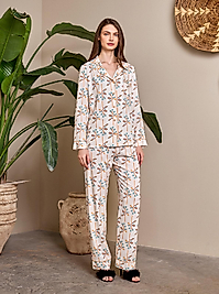 1122 DARİA ÖNDEN DÜĞMELİ DESENLİ PİJ. TK