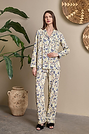 1119 DARİA ÖNDEN DÜĞMELİ DESENLİ PİJ. TK.