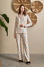 1123 DARİA ÖNDEN DÜĞMELİ DESENLİ PİJ. TK