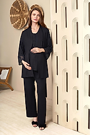 1105 LOHUSA 3'LÜ PİJ. TAK.  SİYAH