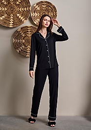 1117 JENİKA ÖNDEN DÜĞMELİ PİJ. TAK. SİYAH