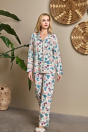 1135 DARİA ÖNDEN DÜĞMELİ DESENLİ PİJ. TK